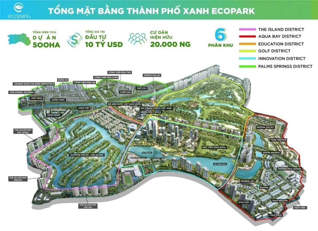 Khu đô thị Ecopark Hà Nội ở đâu? Khám phá tiện ích đẳng cấp và hệ sinh thái hoàn chỉnh